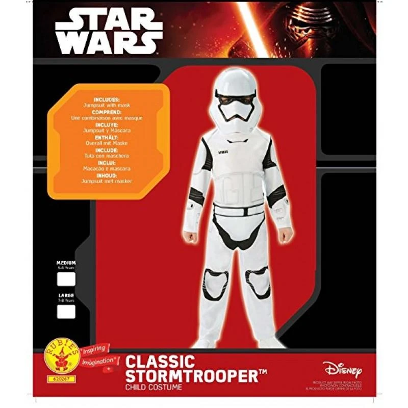 RUBIES STAR WARS Stormtrooperi kostüüm, 116cm