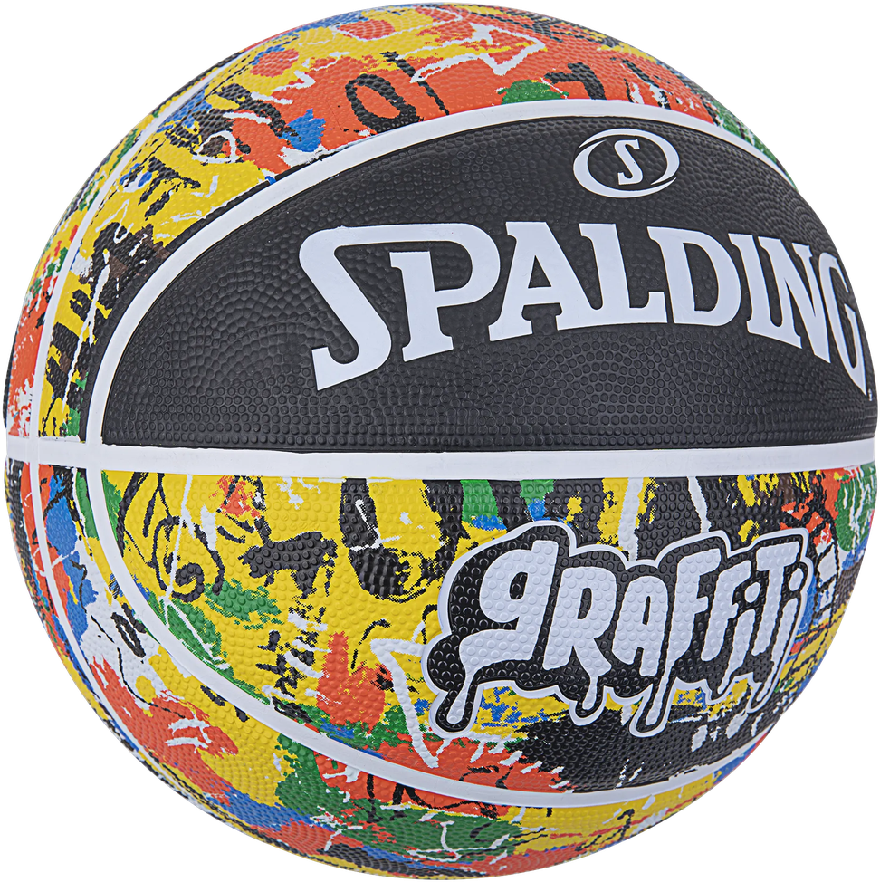 KREPŠINIO KAMUOLYS SPALDING RAINBOW GRAFFITI 5 DYDIS