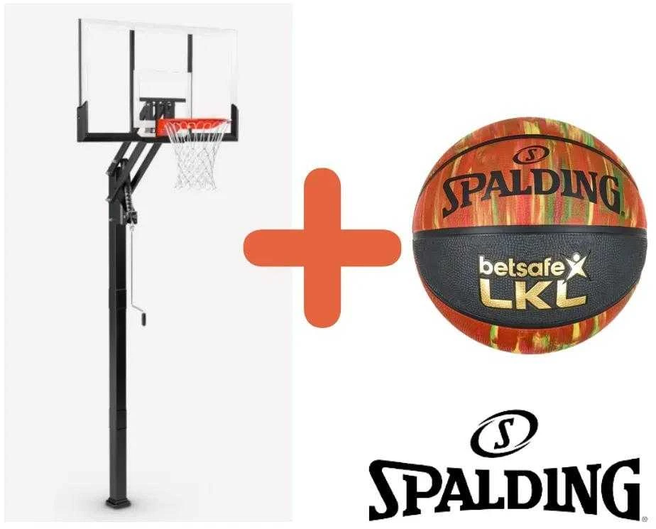KREPŠINIO STOVAS SPALDING GOLD IN-GROUND™ DYDIS 54”