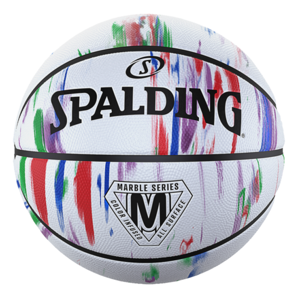 KREPŠINIO KAMUOLYS SPALDING MARBLE series Rainbow (5 DYDIS)