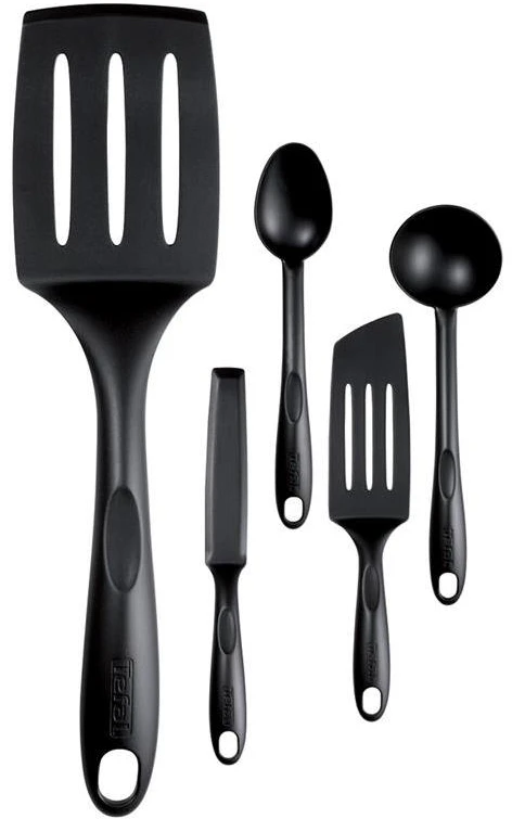TEFAL virtuvės įrankių rinkinys, medžiaga Aukštos kokybės nailonas, Juodas