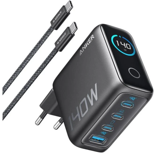 „Anker“ įkroviklis su 4 prievadų USB-C laidu, 140 W | B2697G41