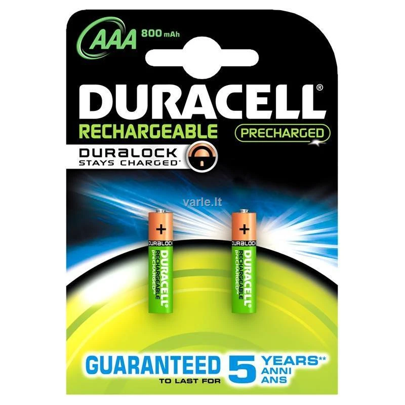Duracell 203815 buitinė baterija Įkraunama baterija AAA Nikelio-metalo hidridas (NiMH)