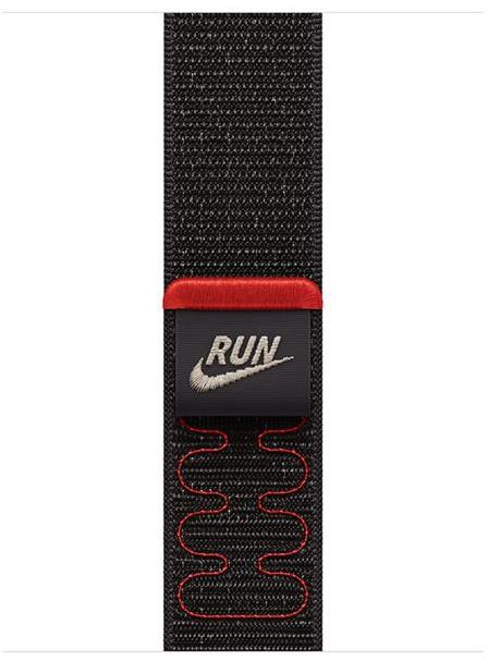 Apple 42 mm vidurnakčio juodos spalvos „Nike“ sportinis dirželis