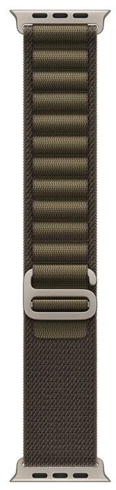 Apple Watch 49mm Dark Olive Alpine Loop - Large - Natural Titanium Finish - MK7C4ZM/A