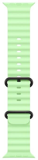 Apple 49 mm neoninis „Žalias“ vandenyno spalvos apyrankė – juodo titano apdaila
