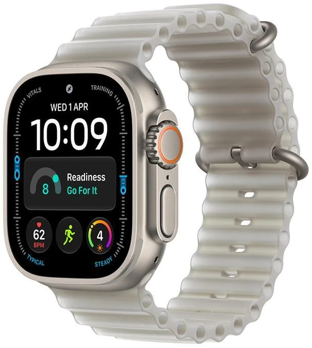 Apple 49mm Translucent Pilkas Ocean Band - Natural Titanium Finish