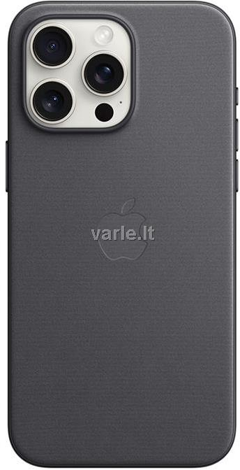iPhone 15 Pro Max FineWoven dėklas su MagSafe - Juodas