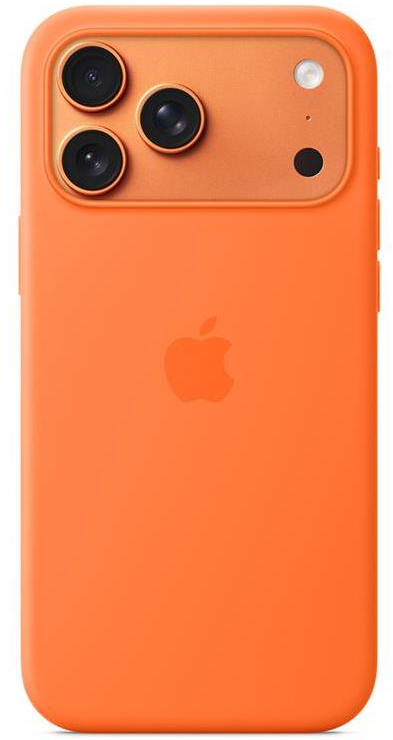 Apple iPhone 17 Pro Max Silicone Case with MagSafe – Orange - MGFL4ZM/A