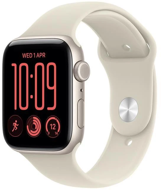 Išmanusis laikrodis Apple Watch SE 3 GPS + Cellular 40mm Starlight Aliuminio Case with Sand Sport Band - S/M