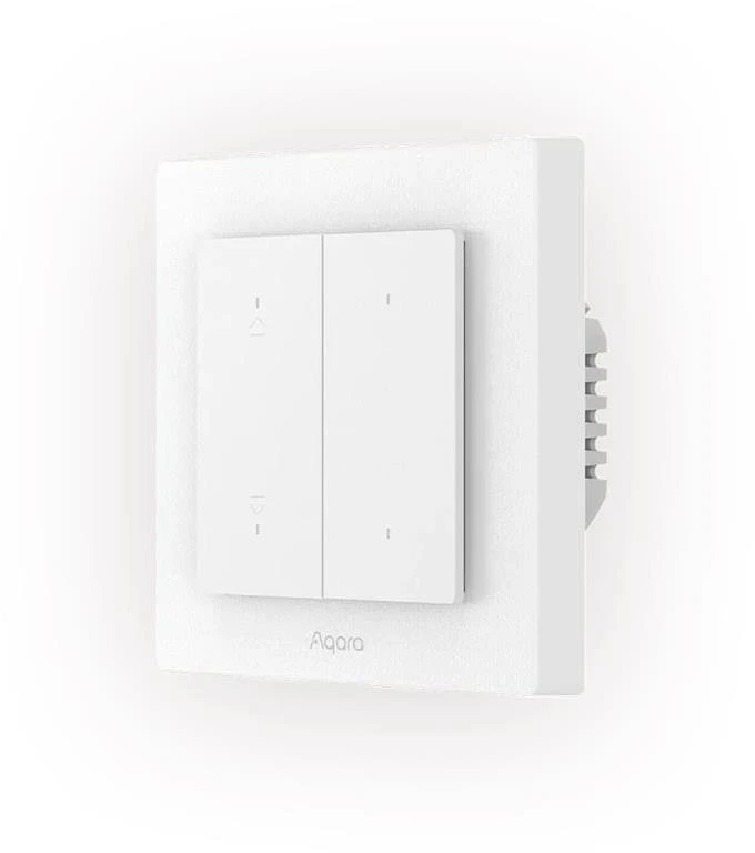 Aqara Shutter Switch H2 EU Kit (DS-K02D) išmanus roletų/žaliuzių jungiklis su Matter over Thread ir Zigbee