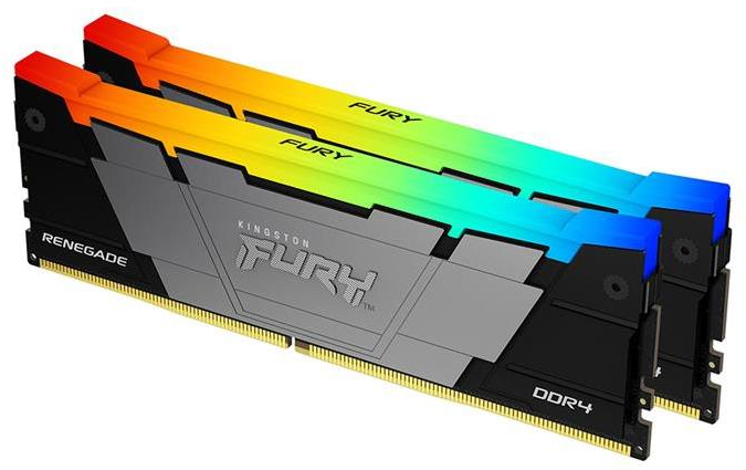 „Kingston KF432C16RB2AK2/16“ 16 GB 3200 MT/s DDR4 CL16 DIMM (2 vnt. rinkinys) FURY Renegade RGB | „Kingston“