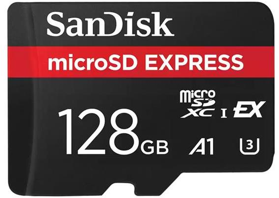 Atminties kortelė SanDisk Micro SDXC Express 128GB 880/480 MB/s EX C10 U3 UHS-I