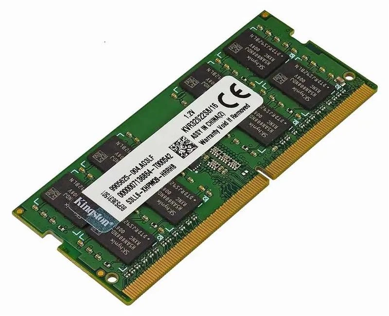 Nešiojamo kompiuterio atmintis Kingstonas | 16 GB | DDR4 | 3200 MHz | Užrašų knygelė | Registracijos Nr. | ECC Nr
