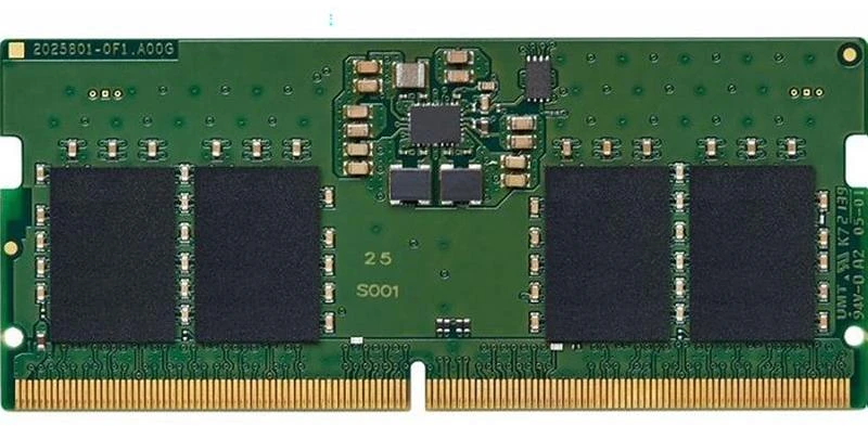 RAM Kingston | KCP556SS6-8 | 8 GB | SODIMM | 5600 MHz | Nešiojamasis kompiuteris | Registracijos Nr. | ECC Nr.