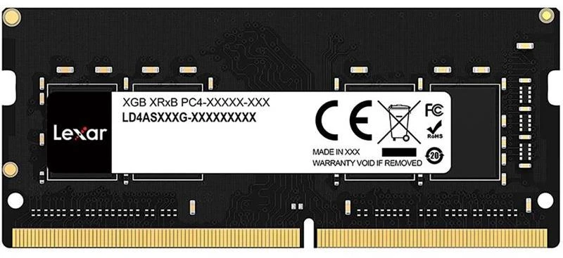 Nešiojamo kompiuterio atmintis Lexar | 16 GB | DDR4 | 3200 MHz | Užrašų knygelė | Registracijos Nr. | ECC Nr