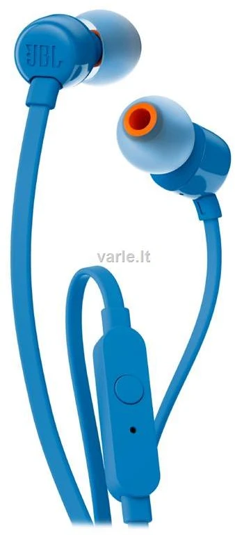 Ausinės JBL TUNE T110 Pure Bass Sound mėlynos