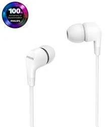 Į ausį įdedamos laidinės ausinės Philips TAE1105, Baltos