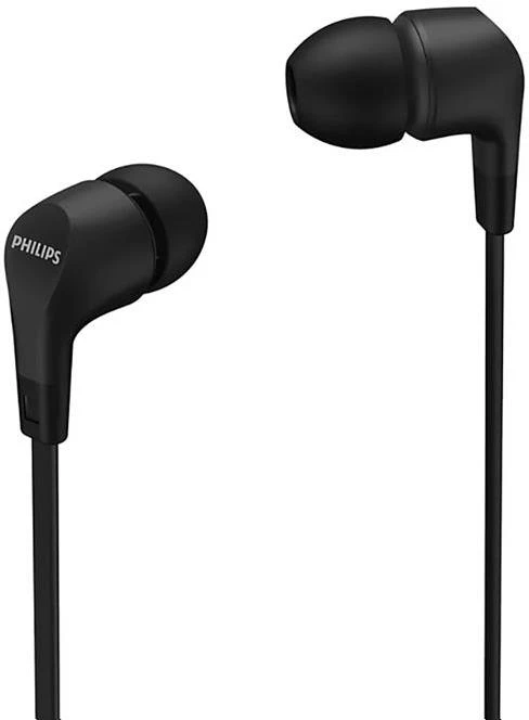 Į ausį įdedamos laidinės ausinės Philips, TAE1105BK/00, Juodos