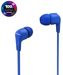 Į ausį įdedamos laidinės ausinės Philips TAE1105, Mėlynos