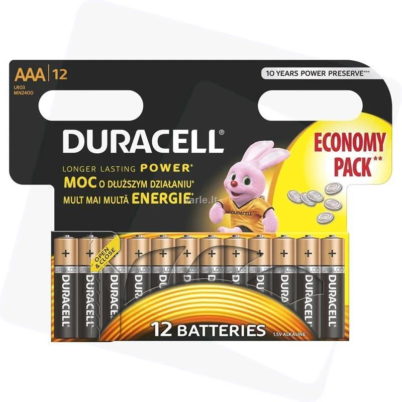 Duracell 5000394203389 buitinė baterija Vienkartinė baterija AAA Šarminis