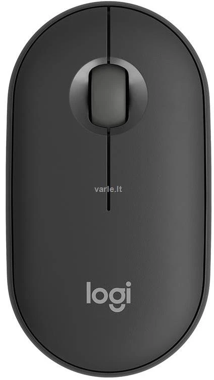 Belaidė pelė Logitech Pebble Mouse 2 M350s, Juoda aprašymas - Prekės nuotrauka