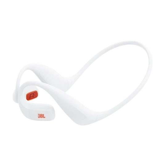 Belaidės ausinės JBL Endurance Pace, baltos spalvos