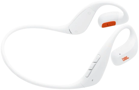 Belaidės ausinės JBL Endurance Pace, baltos spalvos