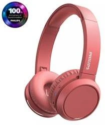 Ant ausų dedamos belaidės ausinės Philips TAH4205RD, Raudonos