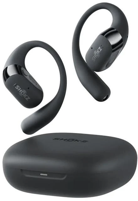 Shokz OpenFit 2+ ausinės su kaulų laidumo technologija ir „Dolby Audio“, juodos