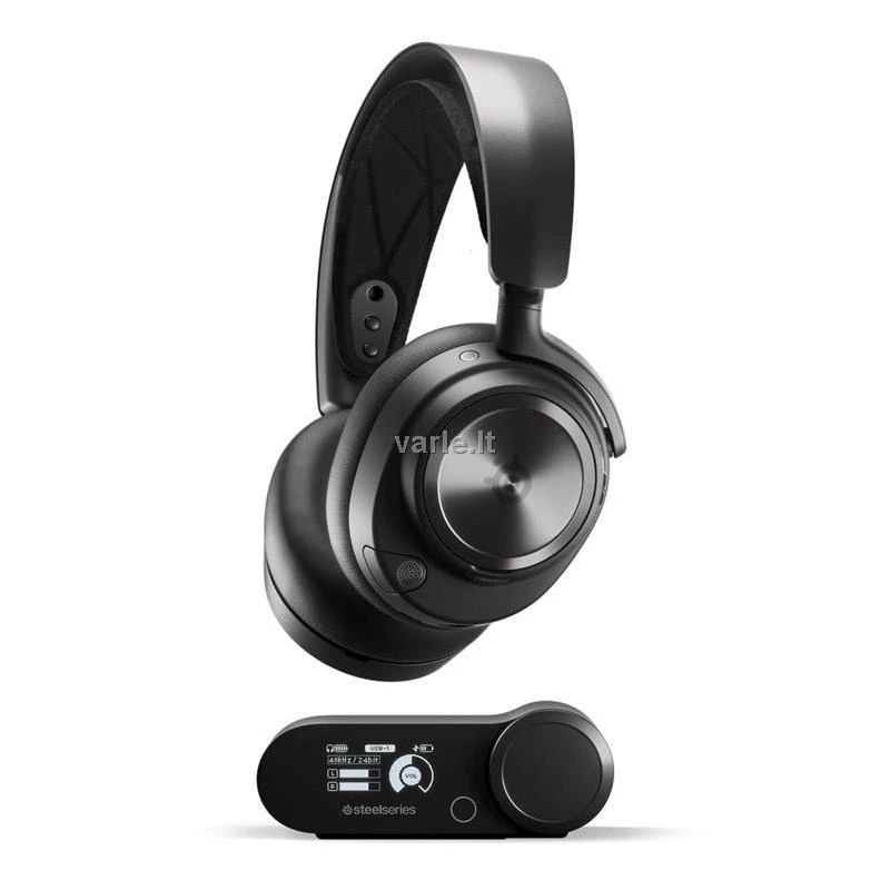 Belaidės ausinės žaidimams SteelSeries Arctis Nova Pro, Skirta PC ir PlayStation, Juodos spalvos aprašymas - Prekės nuotrauka Belaidės ausinės žaidimams SteelSeries Arctis Nova Pro, Skirta PC ir PlayStation, Juodos spalvos aprašymas - Prekės nuotrauka