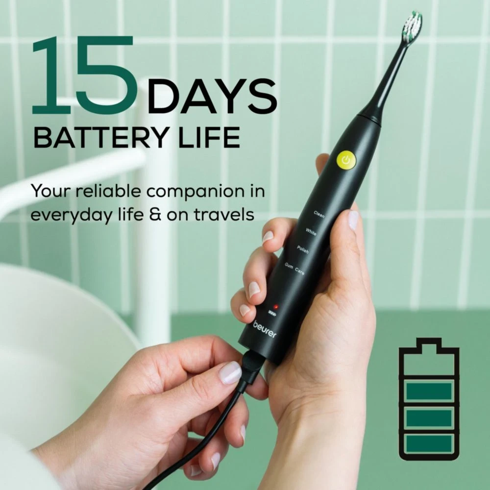 Elektrinis dantų šepetėlis Beurer SC 30 SonicCare, Juodas