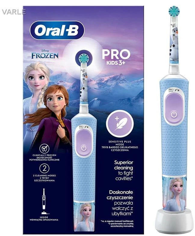 Oral-B Frozen elektrinis šepetėlis su papildoma kotelio iliustracija