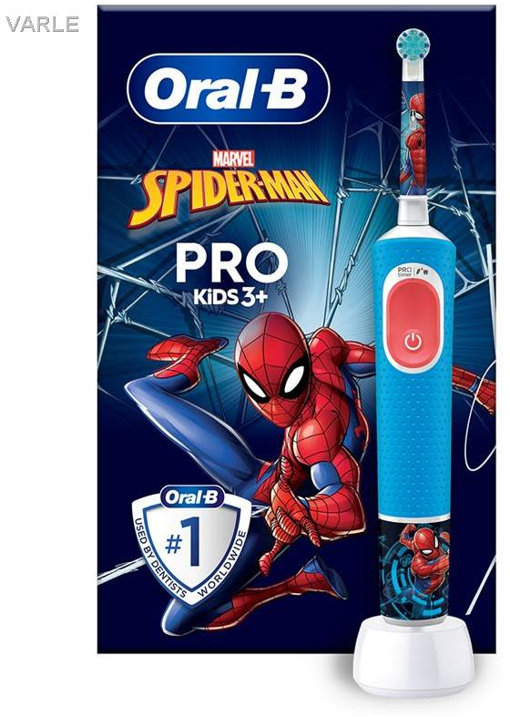 Oral-B Braun D103.413.2K Vitality PRO Kids Elektrinis Dantų Šepetėlis 3+ Spiderman