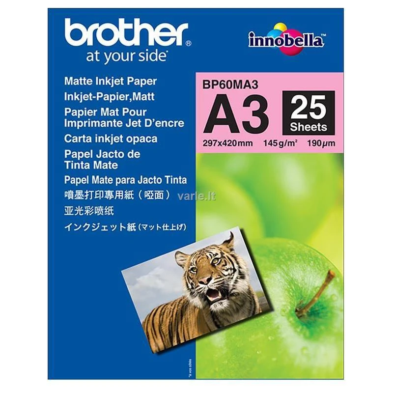 BROTHER MATINIS RAŠALINIS POPIERIUS A3 (25SH)