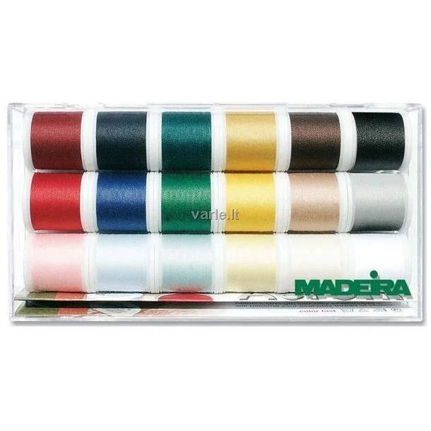 Brother Madeira Garne Madeira Clear Box Aerofil Siuvamosios - Siuvimo mašina - Multi - Poliesteris - 200 m