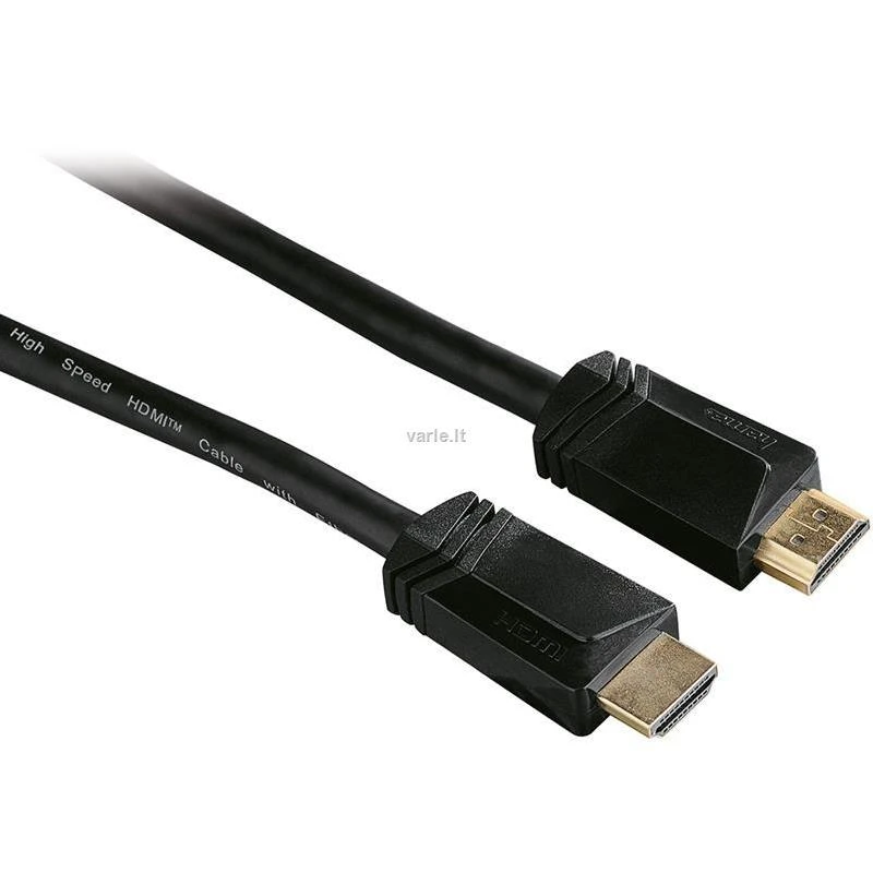 Hama HDMI laidas, 3 metrų juodas kabelis
