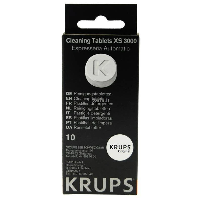 Krups valymo tabletės XS3000 (10 vnt.)