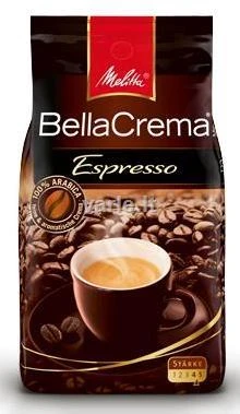 MELITTA BellaCrema Espresso 1kg. Kavos pupelės