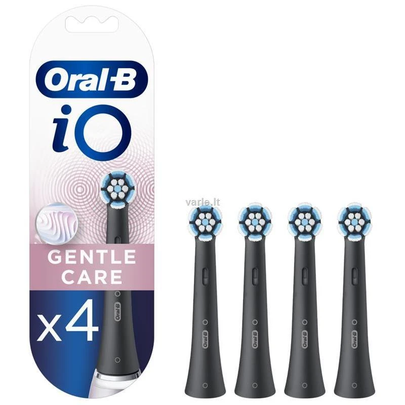 Dantų šepetėlis Braun SB-4 Oral-B iO Gentle Care Juodas keičiamos dantų šepetėlio galvutės 4 vnt.