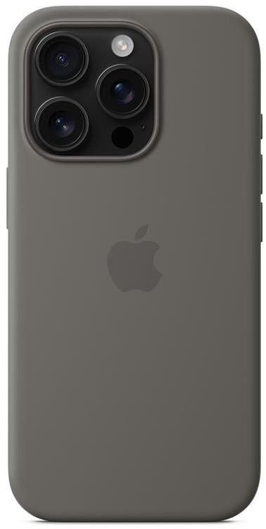 Apple iPhone 16 Pro Silikoninis dėklas with MagSafe - Stone Gray