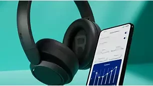 Ant ausų dedamos belaidės ausinės Philips TAH6509BK/00, Juodos aprašymas - Prekės nuotrauka
