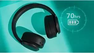 Ant ausų dedamos belaidės ausinės Philips TAH6509BK/00, Juodos aprašymas - Prekės nuotrauka