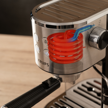 Espreso kavos aparatas Krups Virtuoso+ XP444C10, 1 L +DOVANA Lavazza kavos pupelės aprašymas - Prekės nuotrauka
