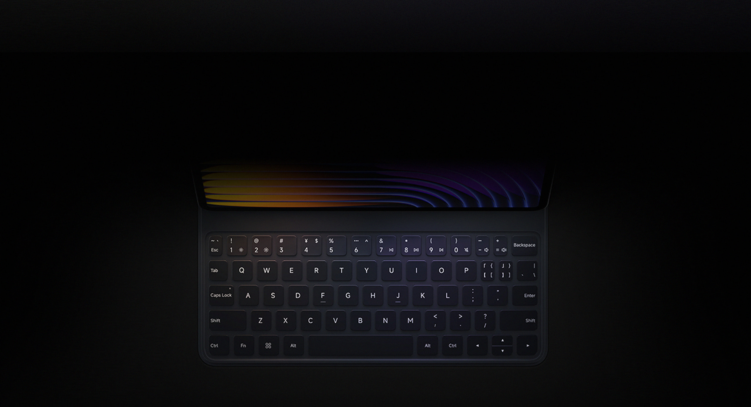Planšetinio kompiuterio klaviatūra Xiaomi Pad 7 / 7 Pro, US, Juoda aprašymas - Prekės nuotrauka