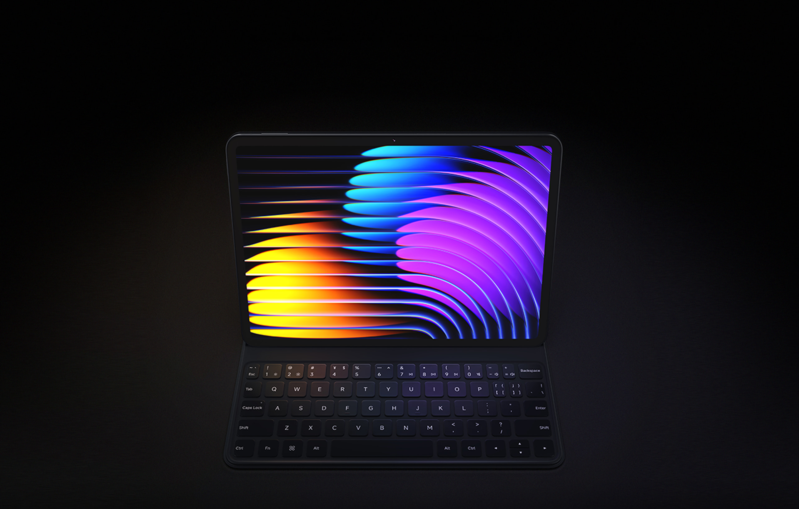 Planšetinio kompiuterio klaviatūra Xiaomi Pad 7 / 7 Pro, US, Juoda aprašymas - Prekės nuotrauka