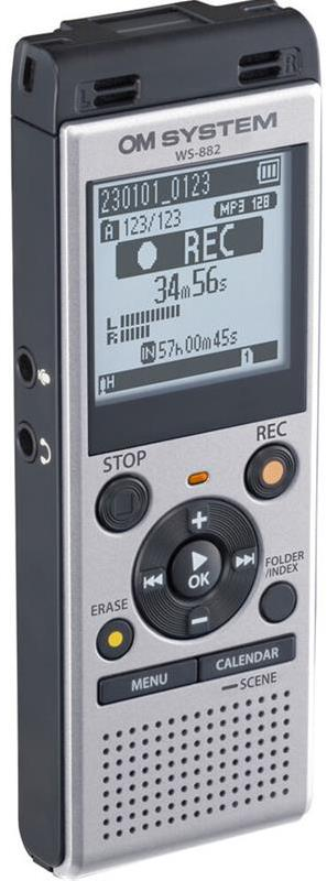 Diktofonas Olympus Olimpas | Skaitmeninis balso įrašymo įrenginys | WS-882 | Sidabras | MP3 atkūrimas