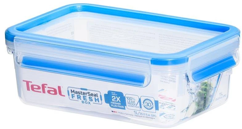 TEFAL Stačiakampė talpa MASTERSEAL 1,00l K3021212