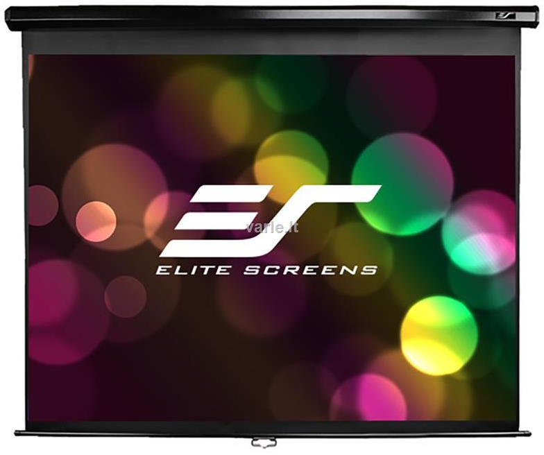 Elite Screens | Manual Series | M113UWS1 | Įstrižainė 113" | 1:1 | Matomo vaizdo plotis (W) 203 cm | Juodas