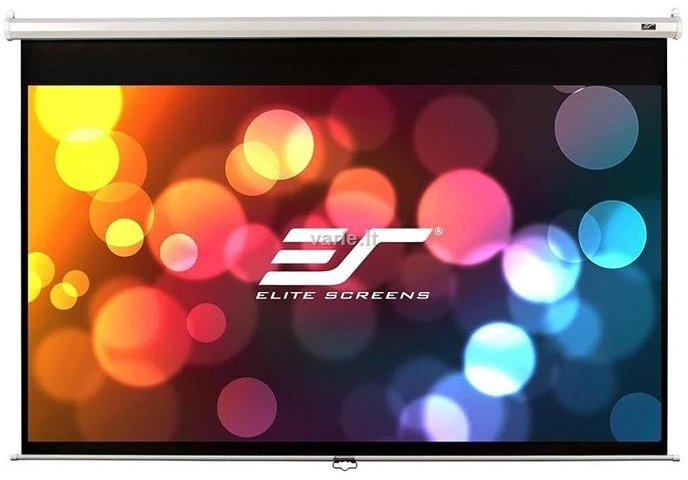 Elite Screens | Manual Series | M92XWH | Įstrižainė 92" | 16:9 | Matomo vaizdo plotis (W) 204 cm | Baltas